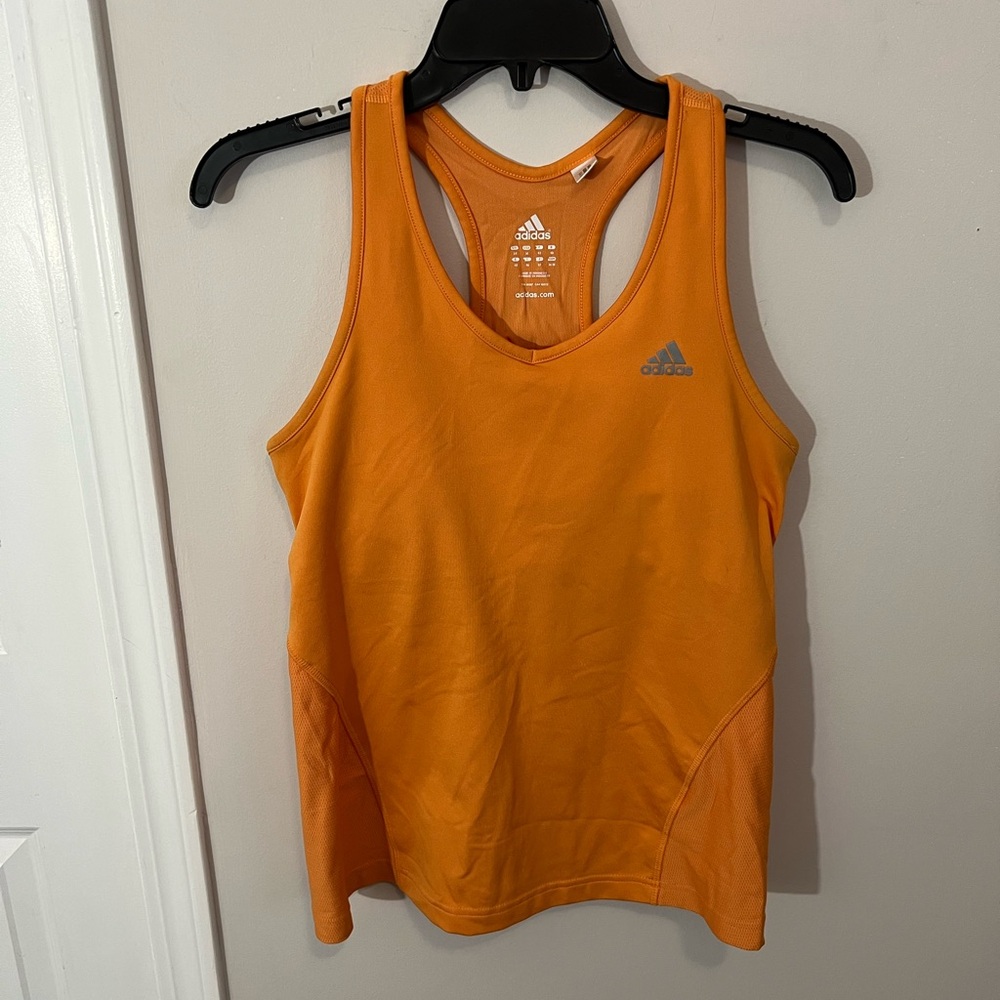 Adidas Vibrant Orange Athletic Tank